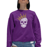 LA Pop Art Women's Word Art Crew Sweatshirt - Brooklyn Crown