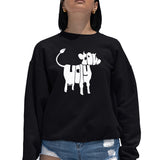 LA Pop Art Women's Word Art Crew Sweatshirt - Holy Cow