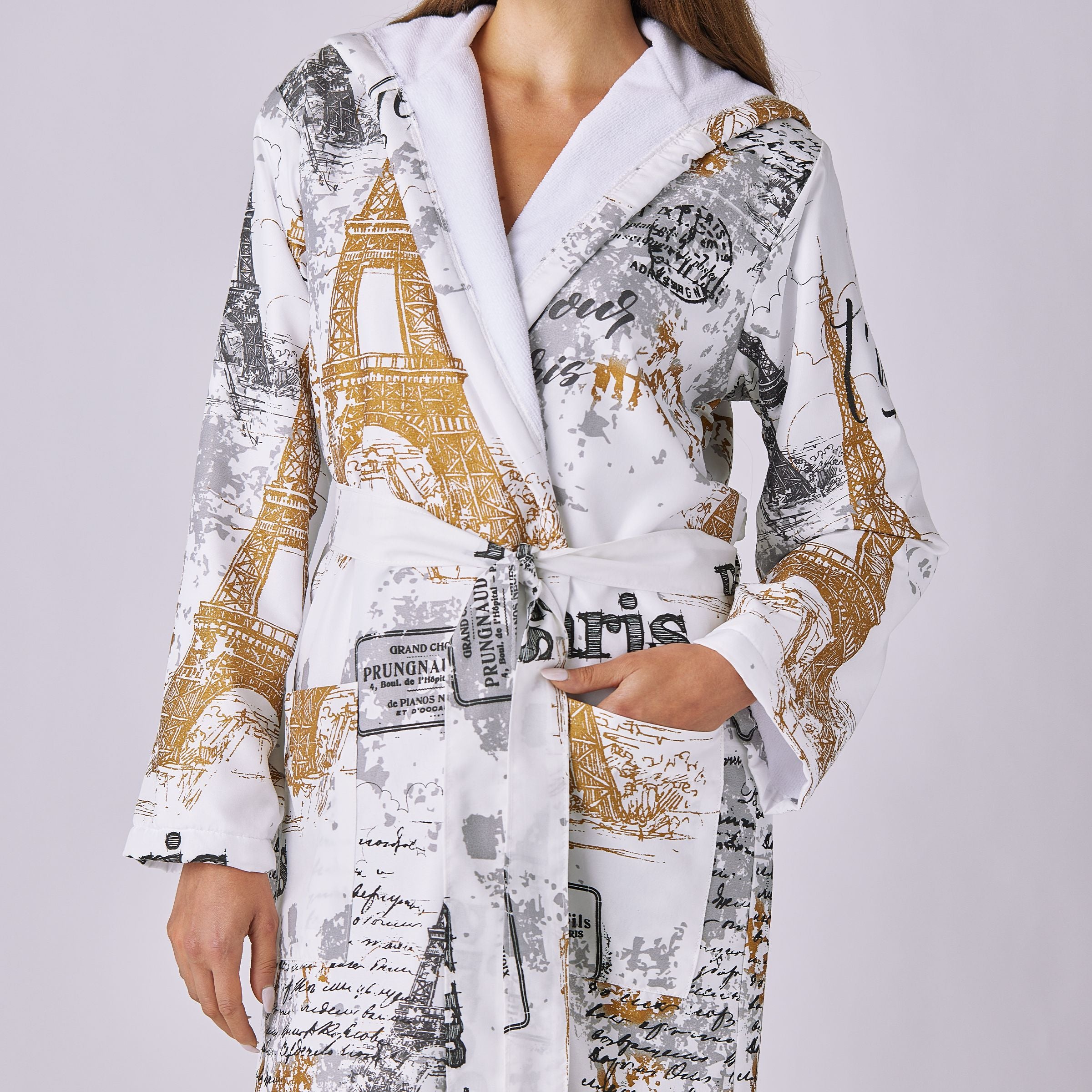  Lanwood Home Paris Robe - White - Bonton