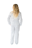 Myra Classic Dots Women's Long Sleeve Shirt & Pajama Set