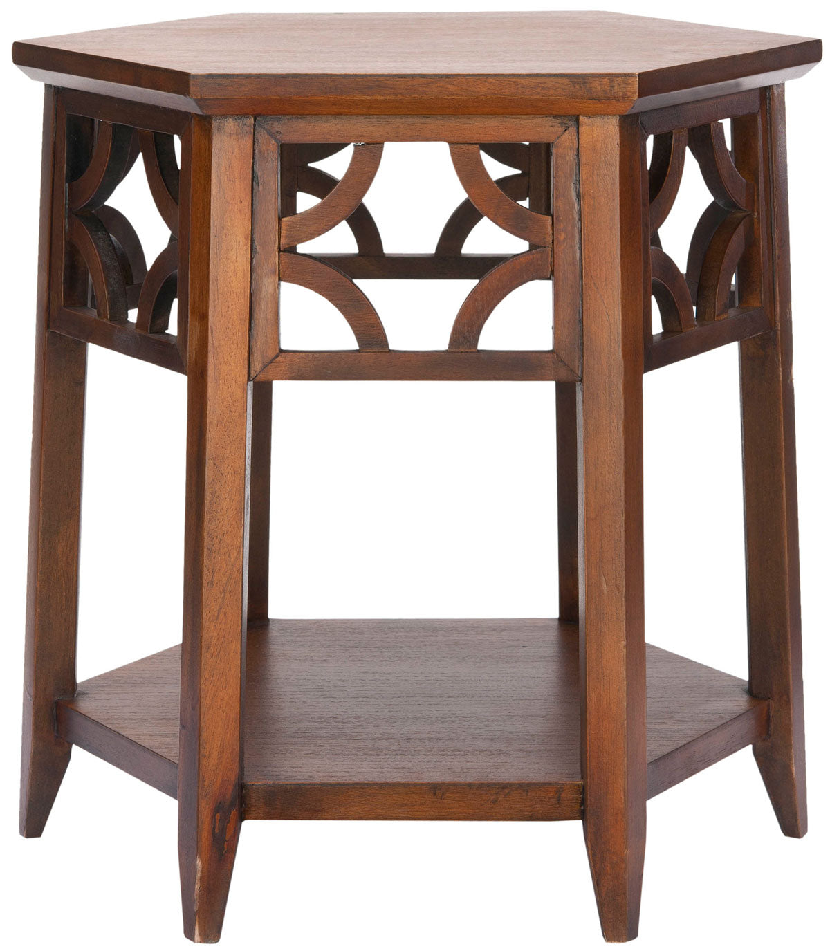  Safavieh Connor Hexagon End Table - Brown - Bonton