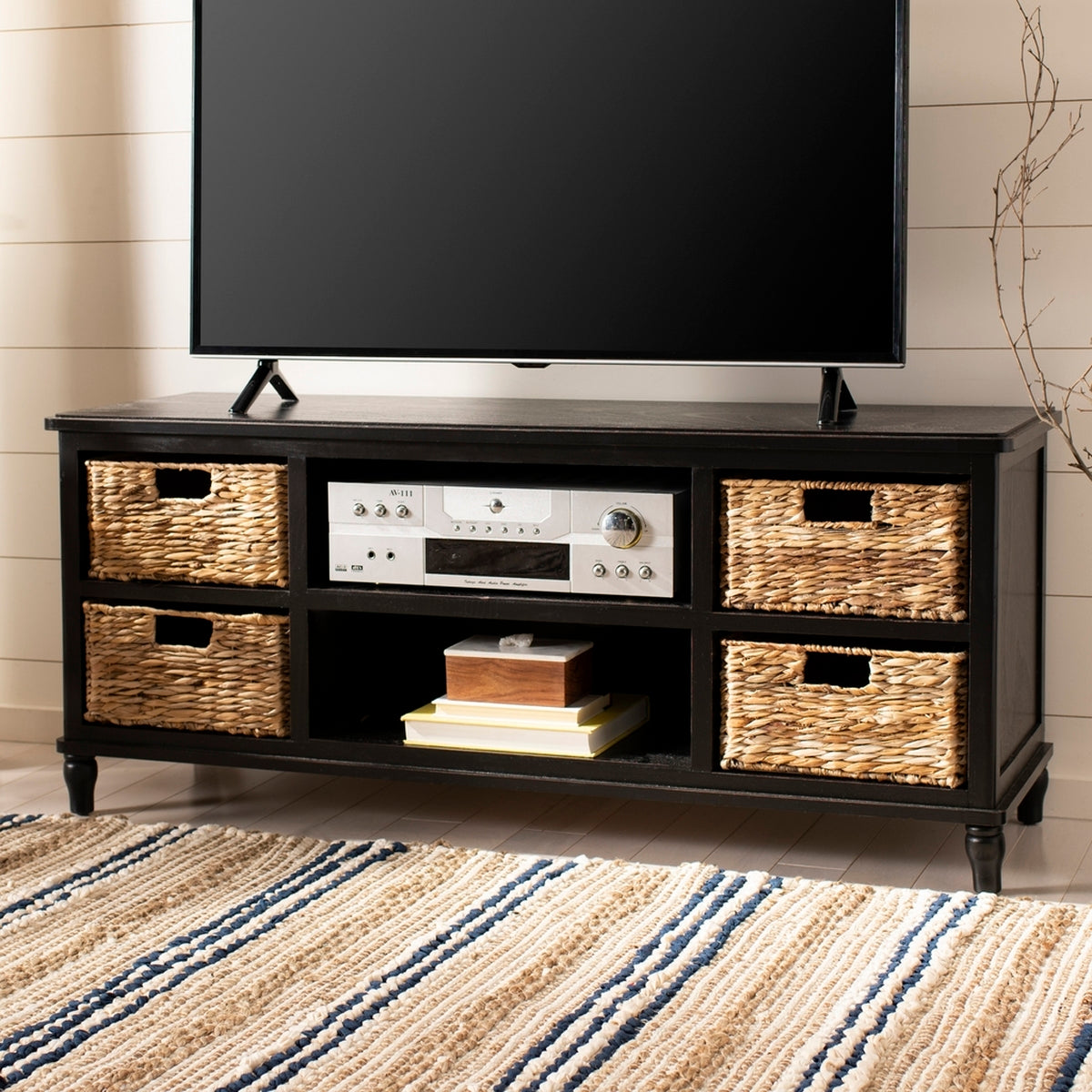  Safavieh Rooney Entertainment Unit - Vintage White - Bonton