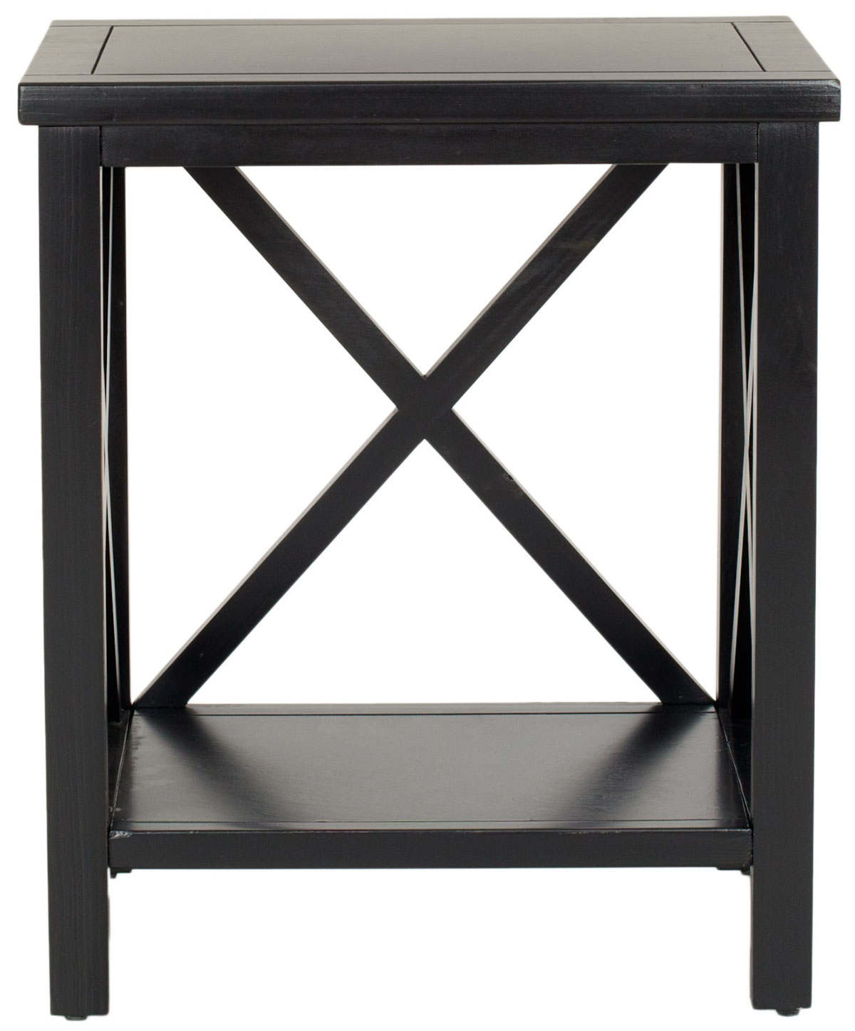  Safavieh Candence Cross Back End Table - Teal - Bonton