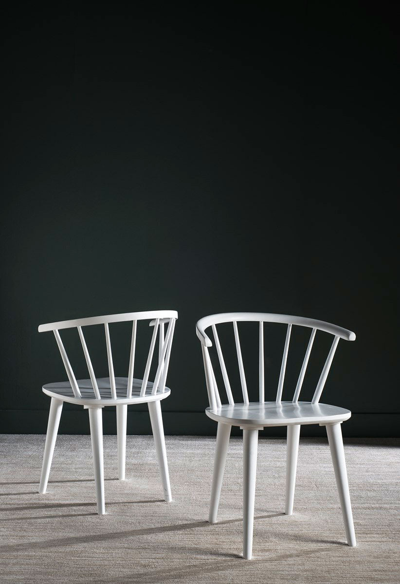  Safavieh Blanchard Spindle Side Chair Set of 2 - White - Bonton