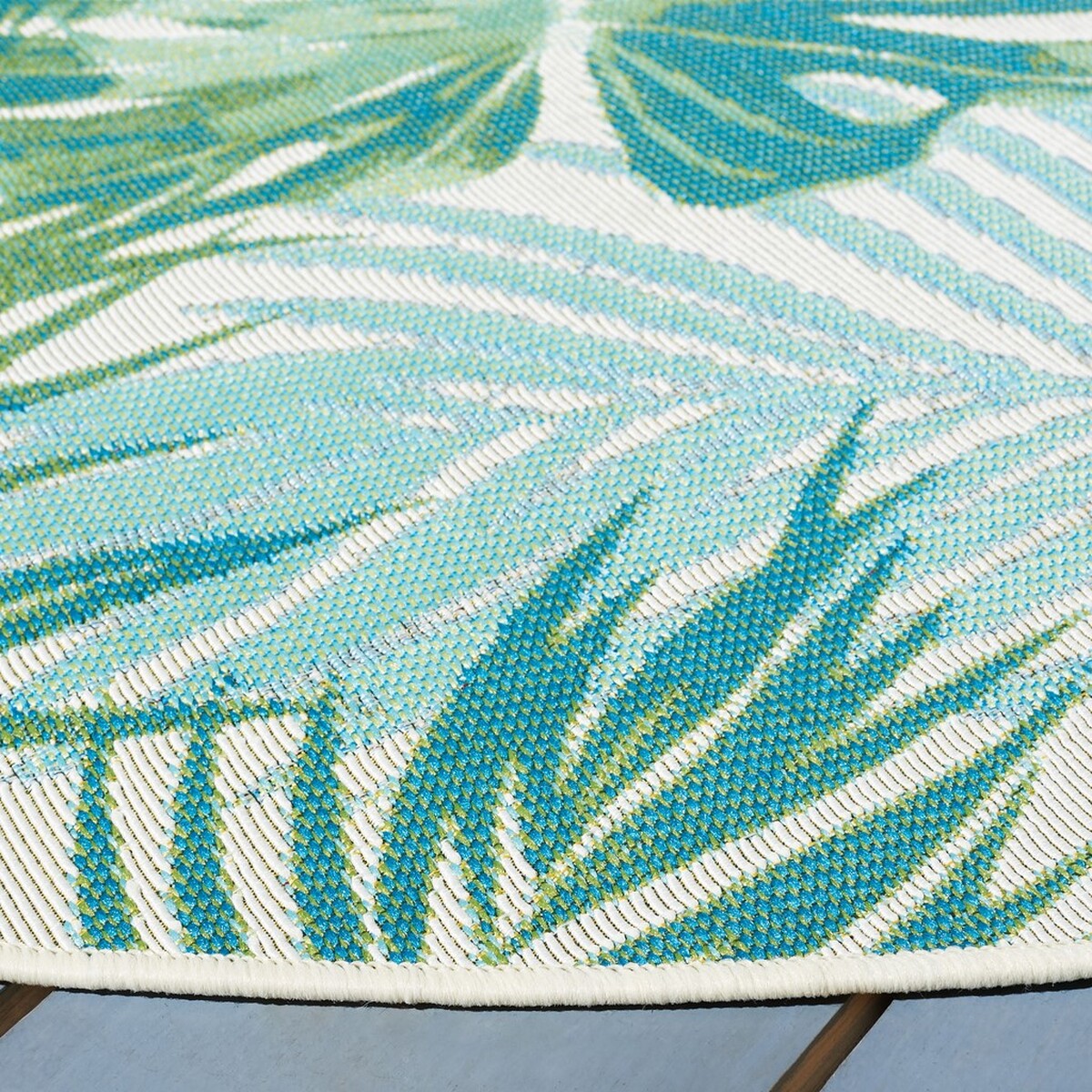  Safavieh Barbados 592 Indoor / Outdoor Rug - Green / Teal - Bonton