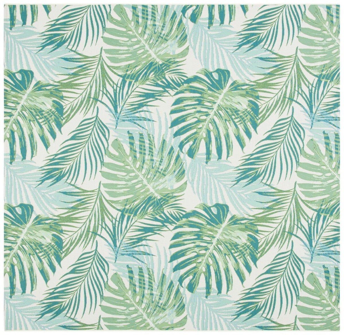  Safavieh Barbados 592 Indoor / Outdoor Rug - Green / Teal - Bonton