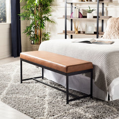 Chase Faux Leather Bench