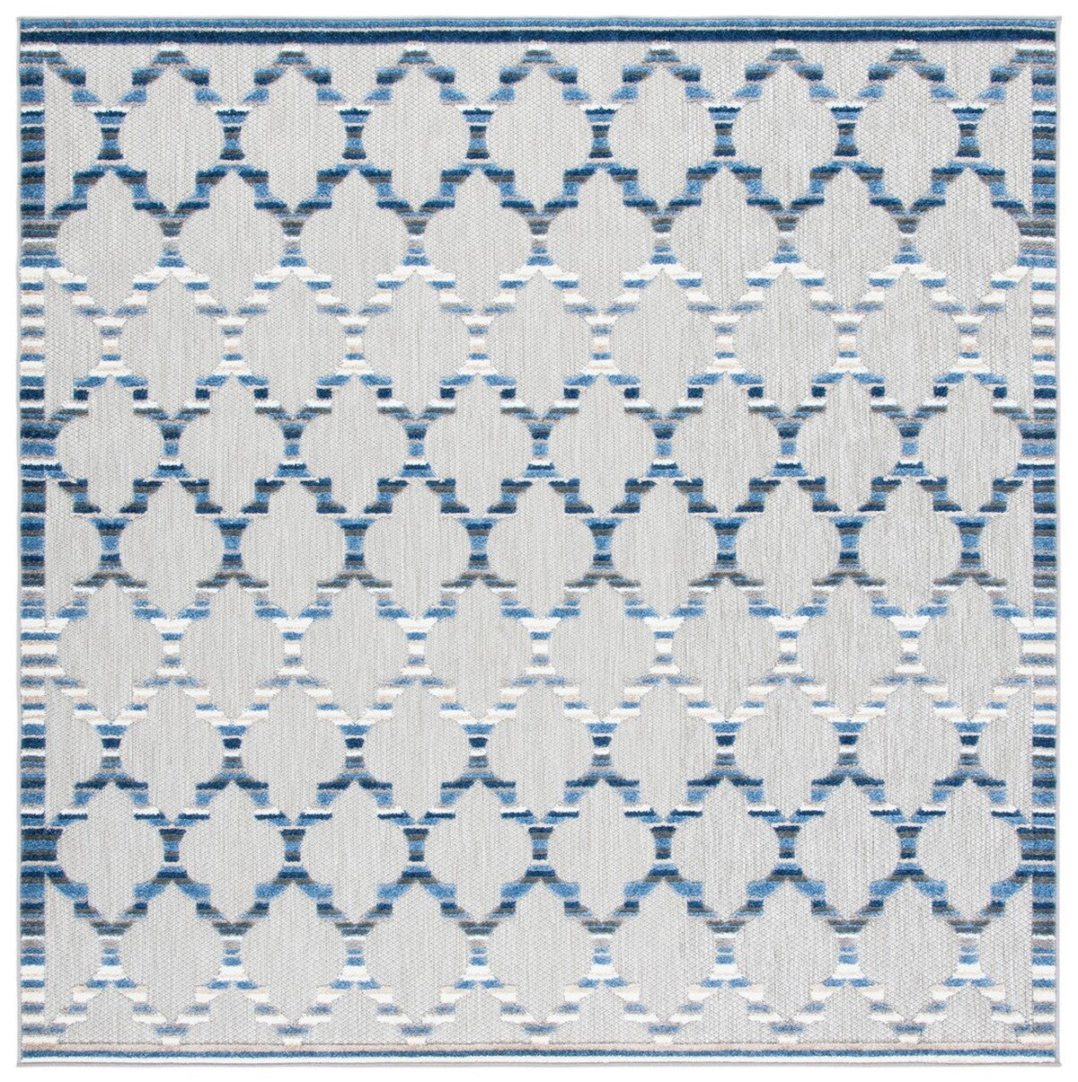  Safavieh Cabana 333 Indoor / Outdoor Rug - Ivory / Orange - Bonton