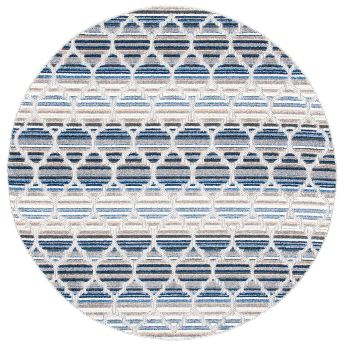  Safavieh Cabana 333 Indoor / Outdoor Rug - Ivory / Orange - Bonton