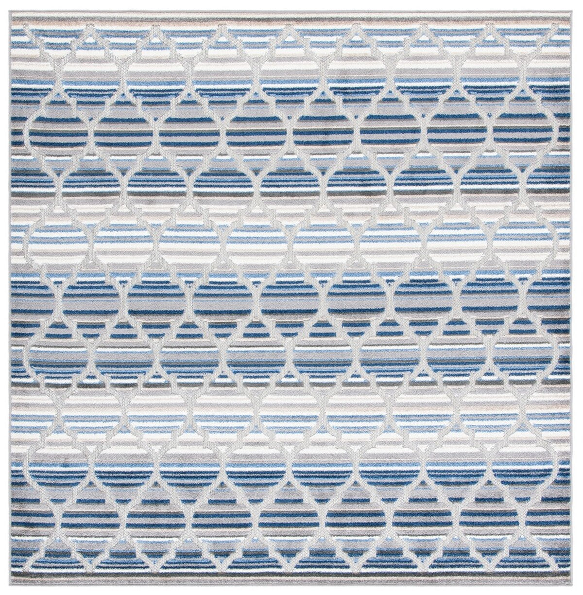  Safavieh Cabana 333 Indoor / Outdoor Rug - Ivory / Orange - Bonton