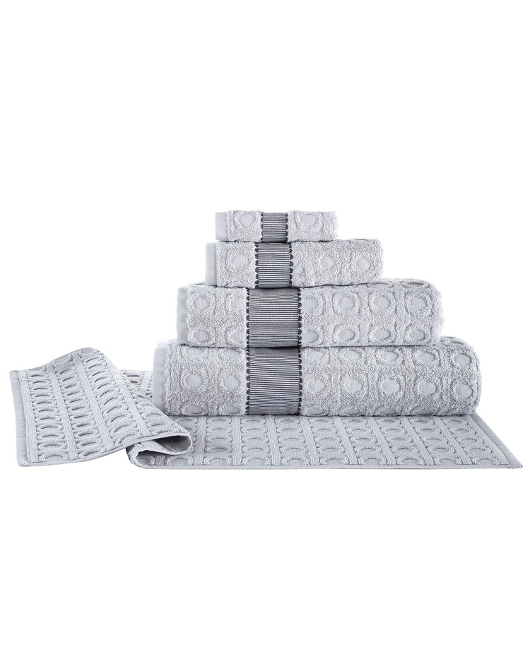 Circle in Square Hand Towel 4 Piece Set
