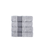 Circle in Square Hand Towel 4 Piece Set
