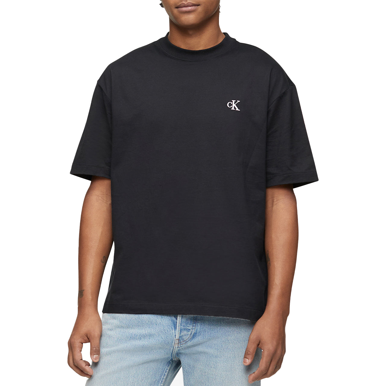  Calvin Klein Short Sleeves Relaxed Archive Logo - Black Beauty - Bonton