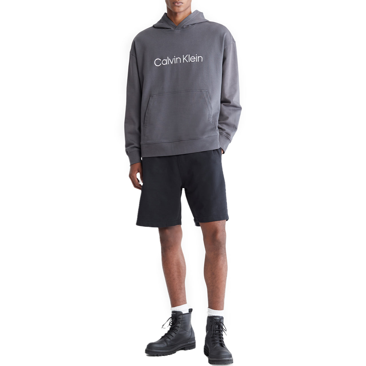  Calvin Klein Long Sleeves Standard Logo - Forged Iron - Bonton