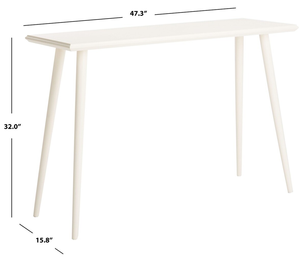  Safavieh Marshal Console Table - Vintage White - Bonton