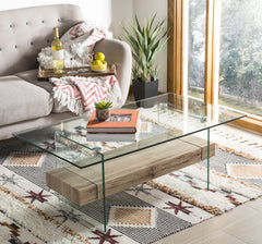 Kayley Modern Glass Coffee Table