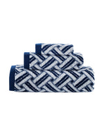 Criss Cross Stripe 3 Piece Towel Set