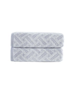 Criss Cross Stripe Bath Towel 2 Piece Set