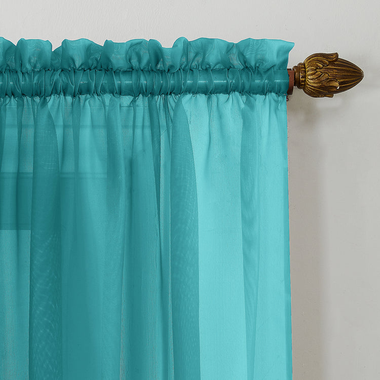Circe Voile Sheer Rod Pocket Curtain Panel