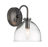 Quinn Seeded Glass 7" Dome Wall Sconce Light