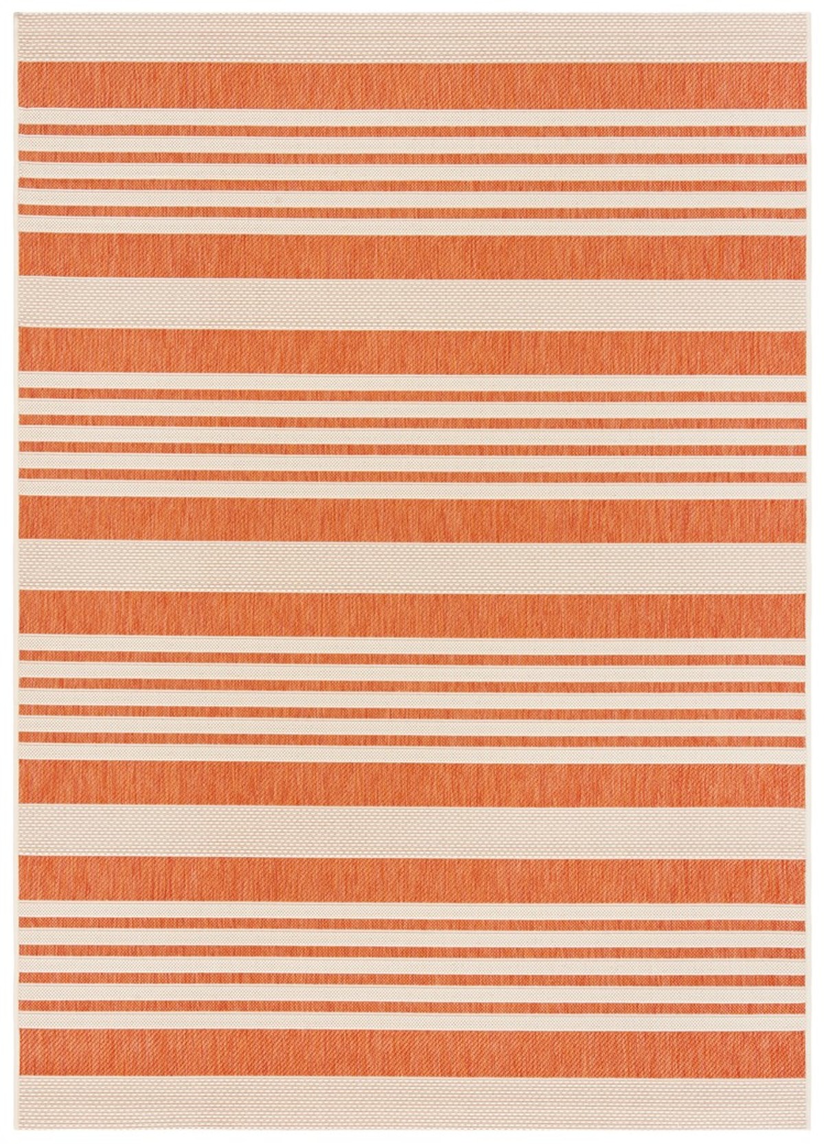  Safavieh Courtyard 6062 Indoor / Outdoor Rug - Terracotta / Beige - Bonton