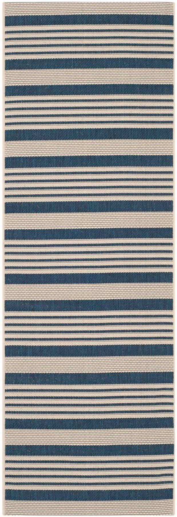  Safavieh Courtyard 6062 Indoor / Outdoor Rug - Beige / Blue - Bonton