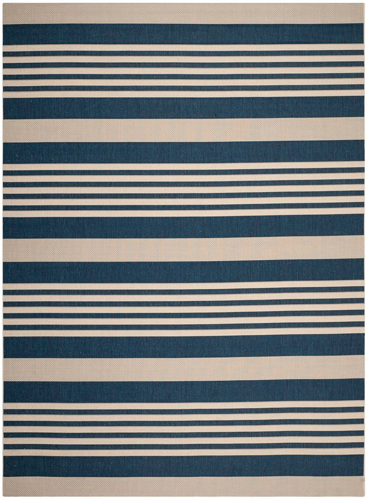  Safavieh Courtyard 6062 Indoor / Outdoor Rug - Beige / Blue - Bonton