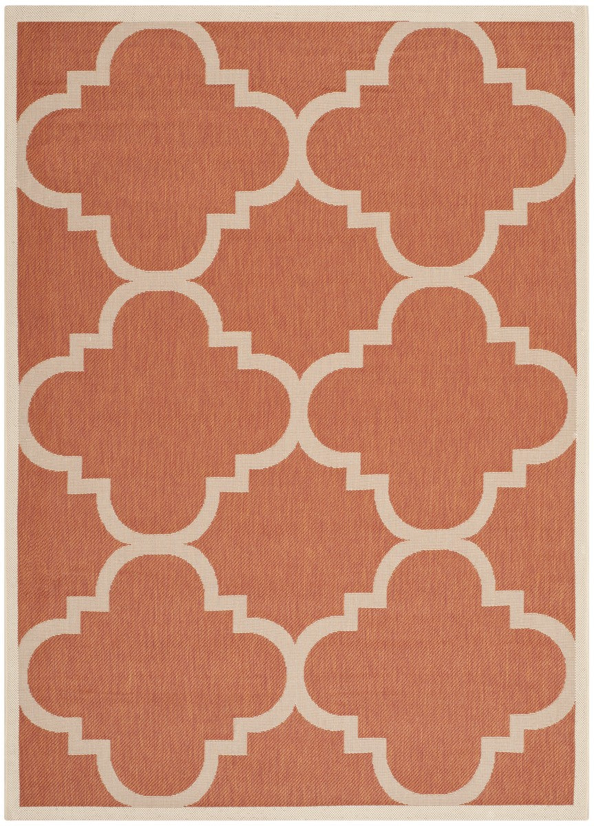  Safavieh Courtyard 6243 Indoor / Outdoor Rug - Terracotta - Bonton