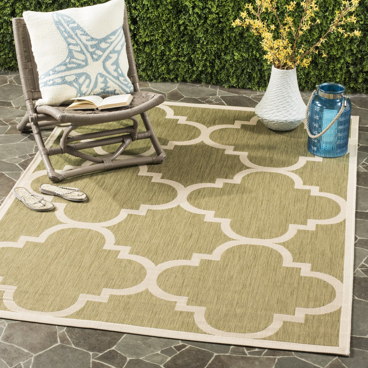  Safavieh Courtyard 6243 Indoor / Outdoor Rug - Terracotta - Bonton