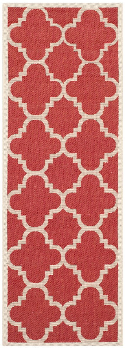  Safavieh Courtyard 6243 Indoor / Outdoor Rug - Terracotta - Bonton