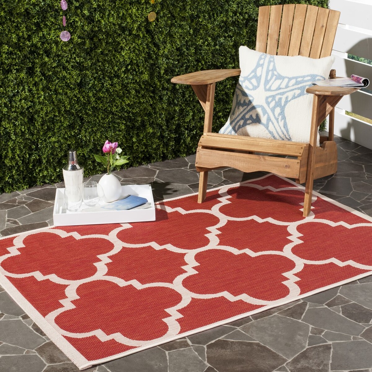  Safavieh Courtyard 6243 Indoor / Outdoor Rug - Terracotta - Bonton