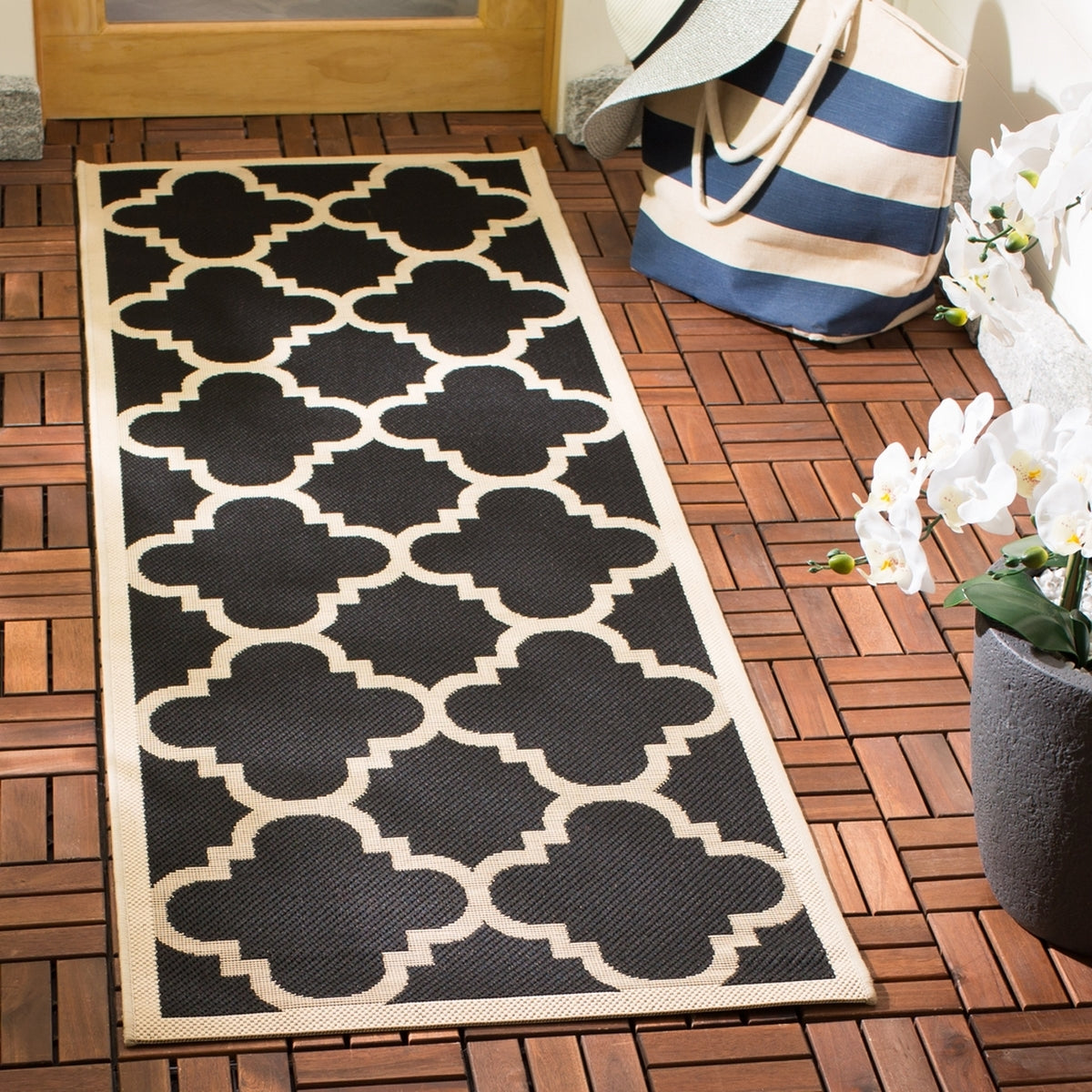  Safavieh Courtyard 6243 Indoor / Outdoor Rug - Terracotta - Bonton