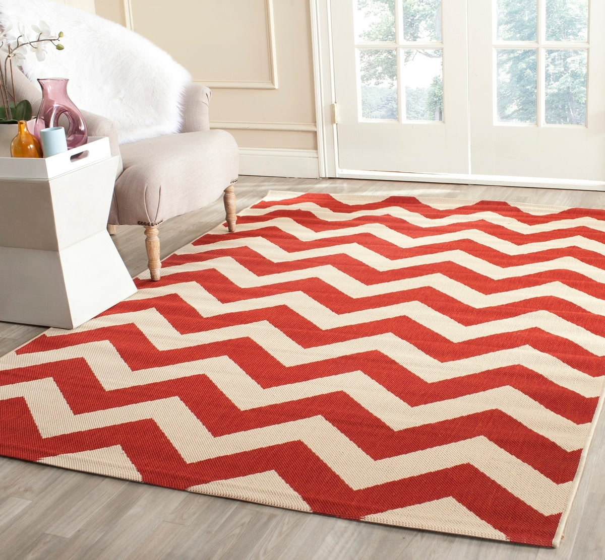  Safavieh Courtyard 6244 Indoor / Outdoor Rug - Red - Bonton