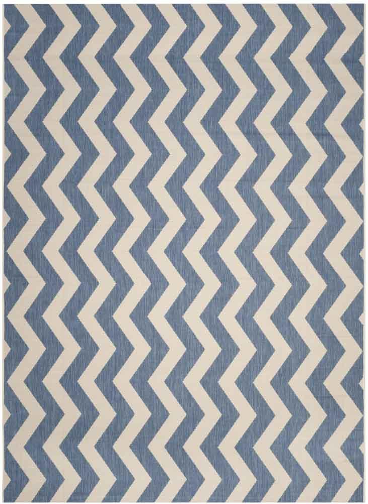  Safavieh Courtyard 6245 Indoor / Outdoor Rug - Blue / Beige - Bonton