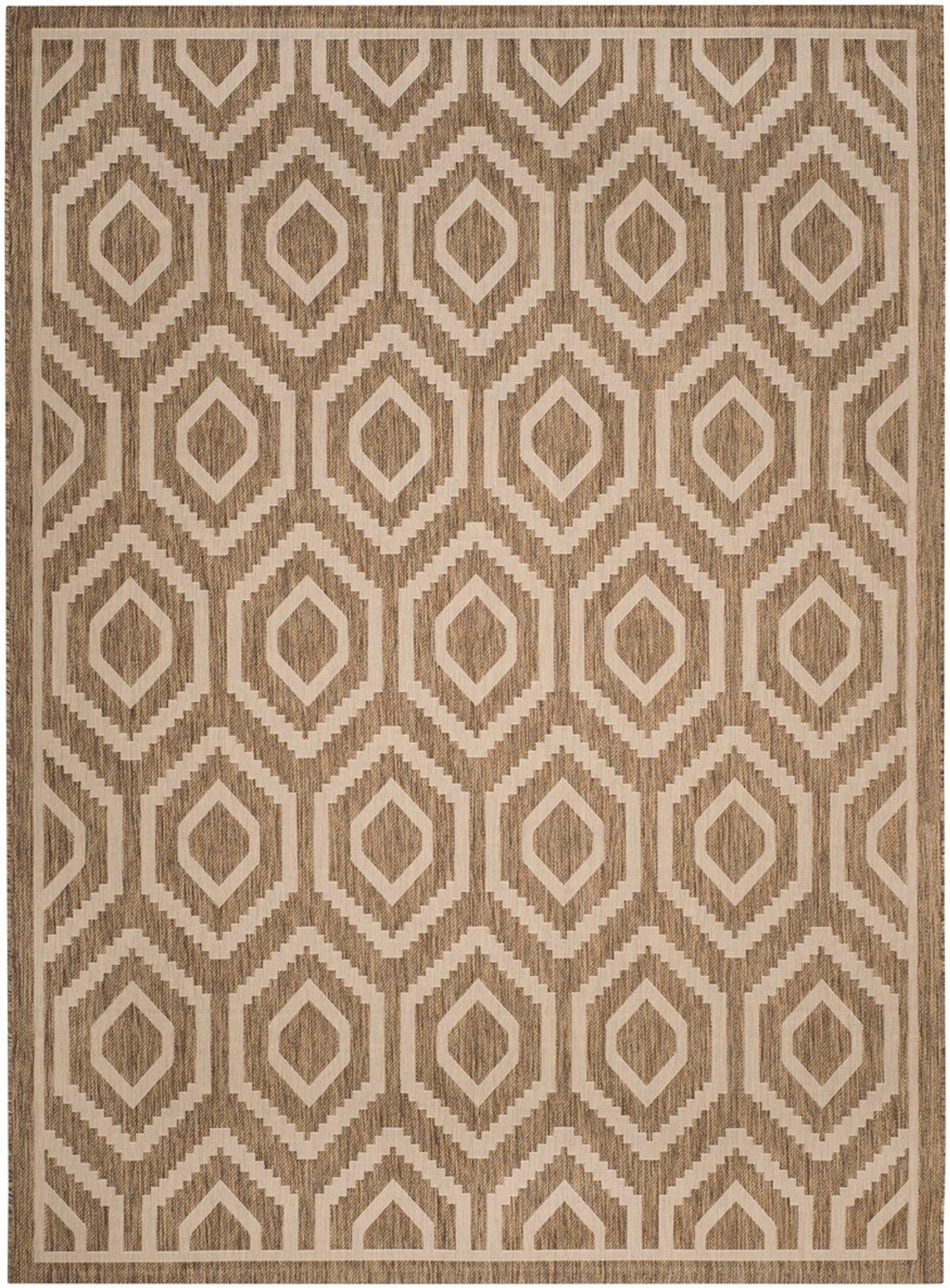  Safavieh Courtyard 6902 Indoor / Outdoor Rug - Navy / Beige - Bonton