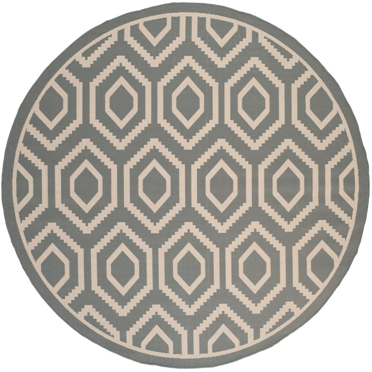  Safavieh Courtyard 6902 Indoor / Outdoor Rug - Navy / Beige - Bonton