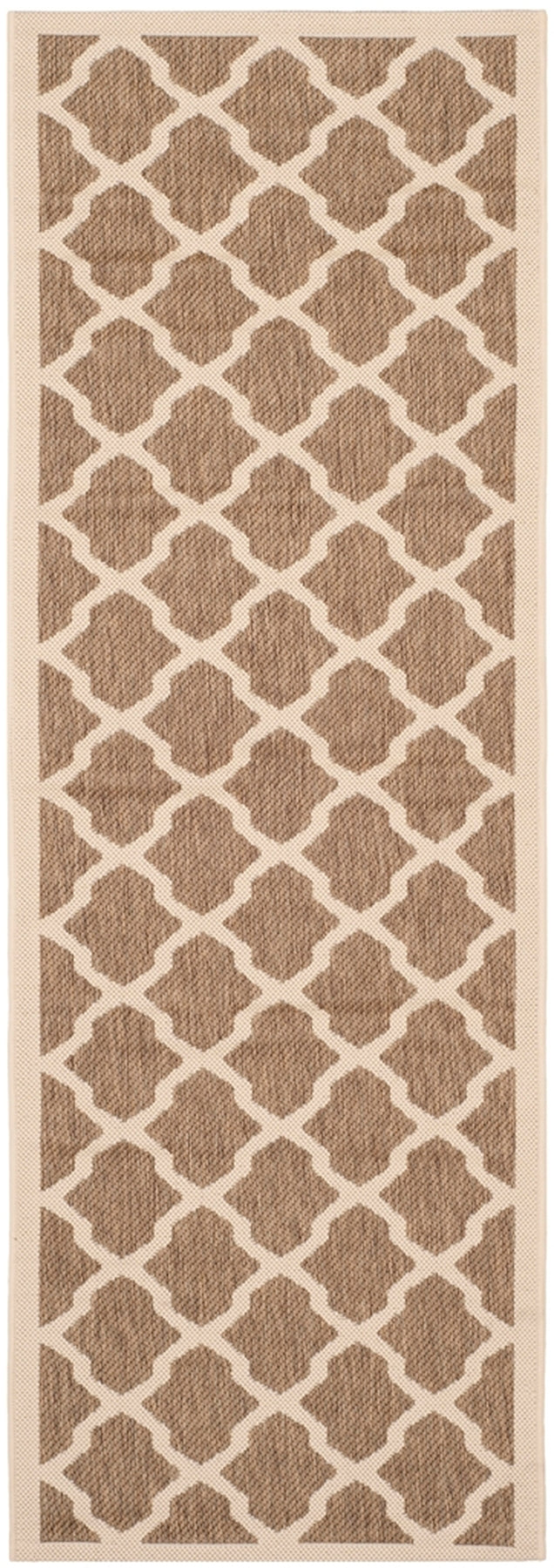  Safavieh Courtyard 6903 Indoor / Outdoor Rug - Black / Beige - Bonton