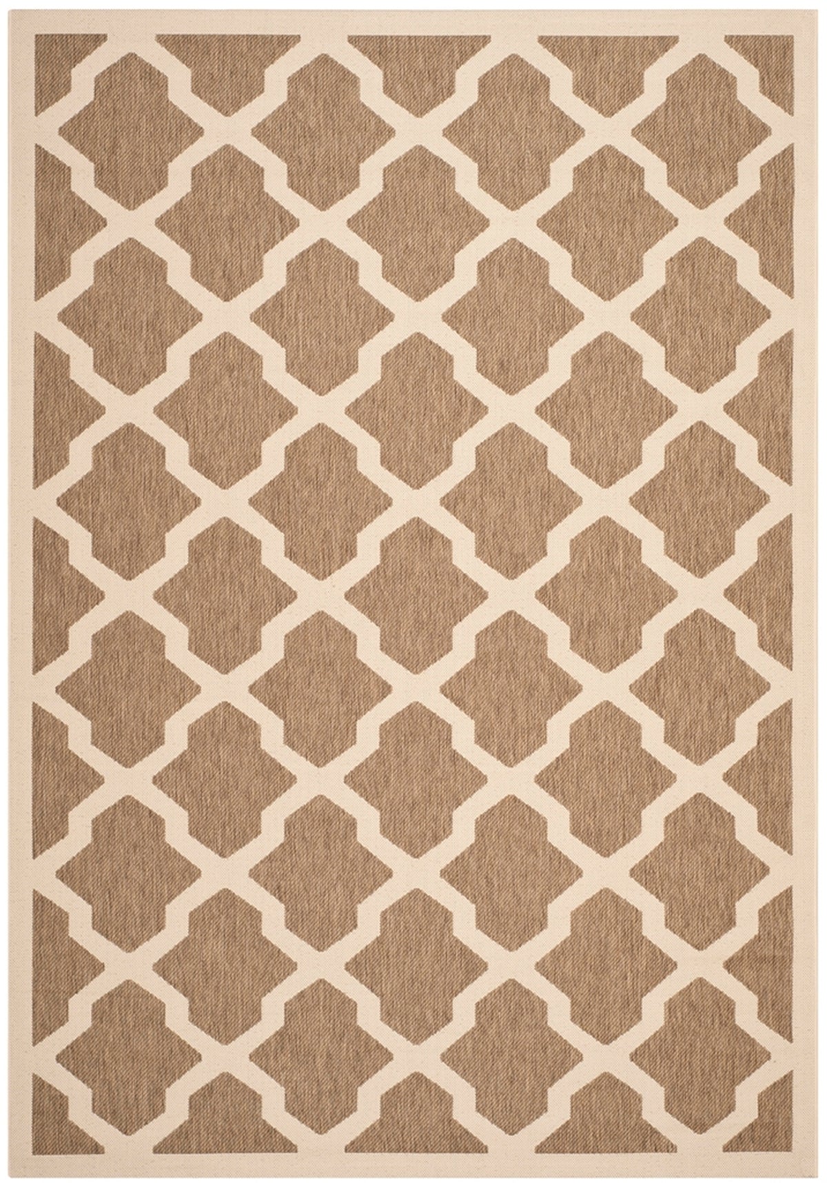  Safavieh Courtyard 6903 Indoor / Outdoor Rug - Black / Beige - Bonton