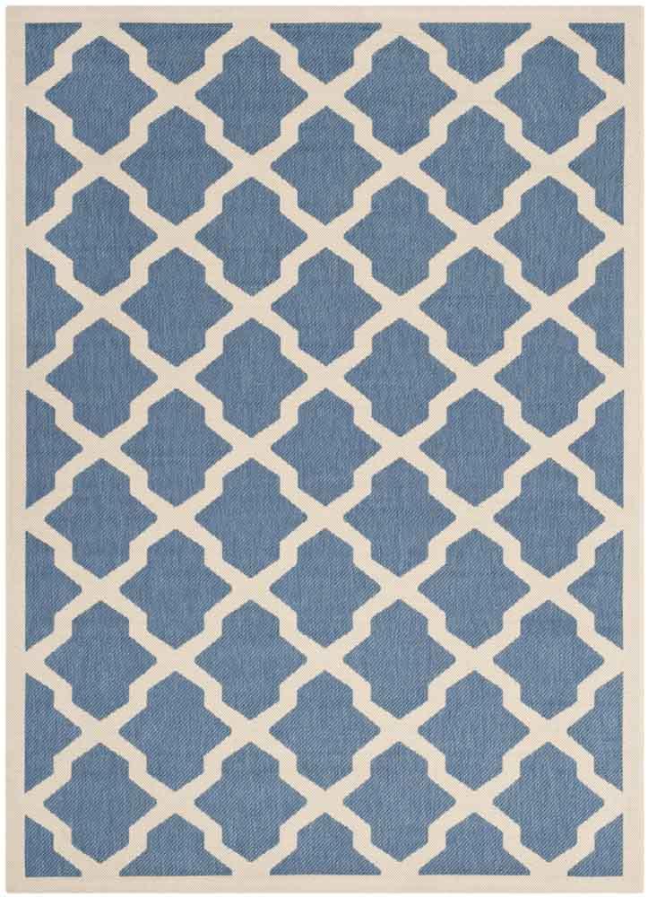  Safavieh Courtyard 6903 Indoor / Outdoor Rug - Black / Beige - Bonton