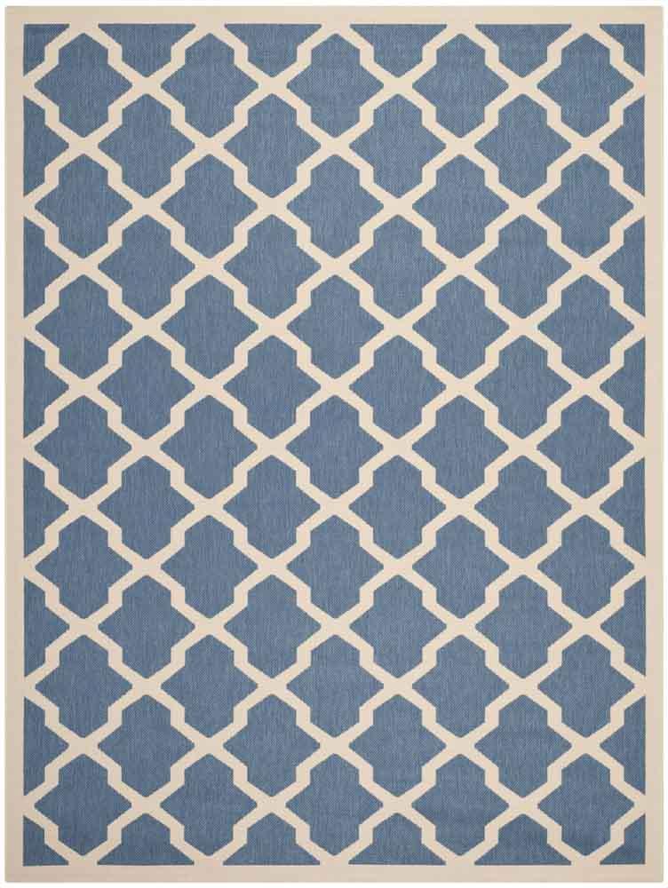  Safavieh Courtyard 6903 Indoor / Outdoor Rug - Black / Beige - Bonton