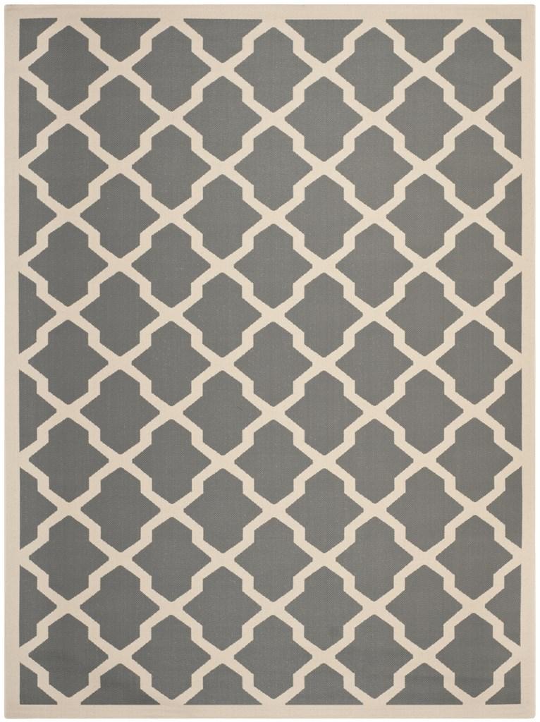  Safavieh Courtyard 6903 Indoor / Outdoor Rug - Blue / Beige - Bonton