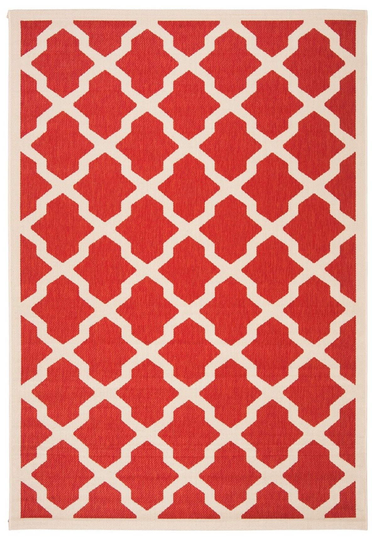  Safavieh Courtyard 6903 Indoor / Outdoor Rug - Red / Bone - Bonton