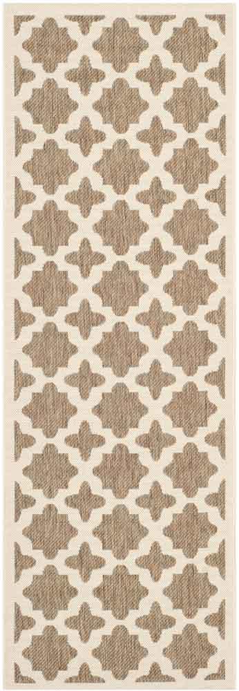  Safavieh Courtyard 6913 Indoor / Outdoor Rug - Green / Beige - Bonton