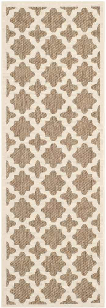  Safavieh Courtyard 6913 Indoor / Outdoor Rug - Blue / Beige - Bonton