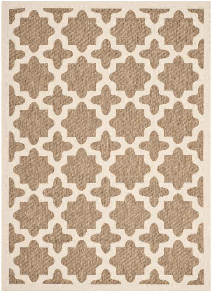  Safavieh Courtyard 6913 Indoor / Outdoor Rug - Green / Beige - Bonton