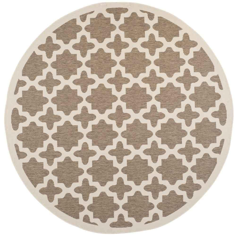  Safavieh Courtyard 6913 Indoor / Outdoor Rug - Blue / Beige - Bonton