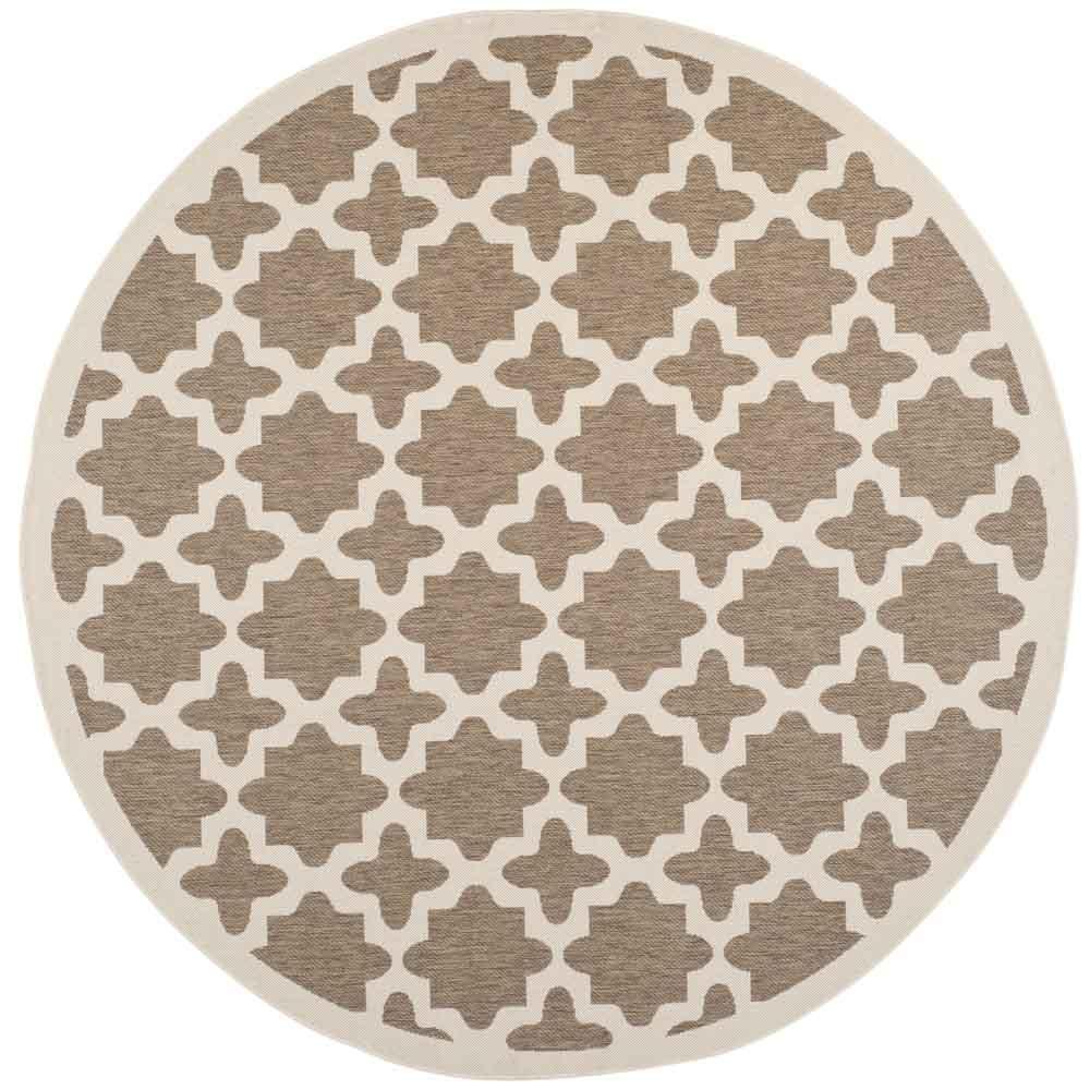  Safavieh Courtyard 6913 Indoor / Outdoor Rug - Green / Beige - Bonton