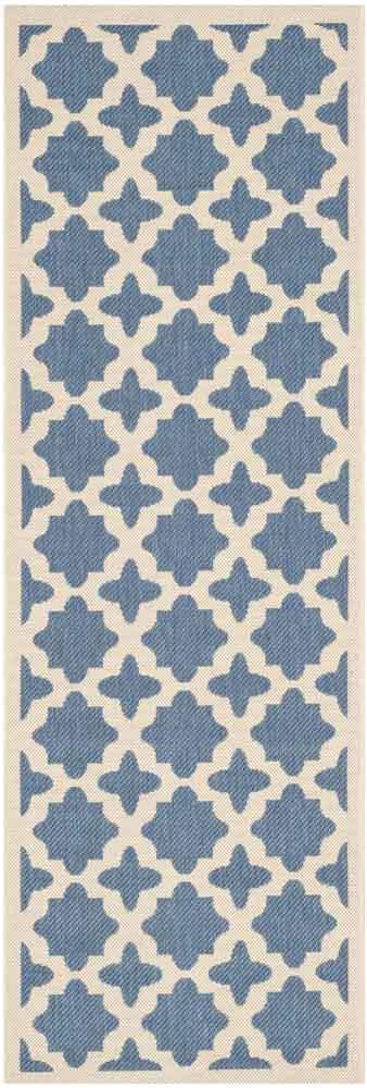  Safavieh Courtyard 6913 Indoor / Outdoor Rug - Red / Bone - Bonton