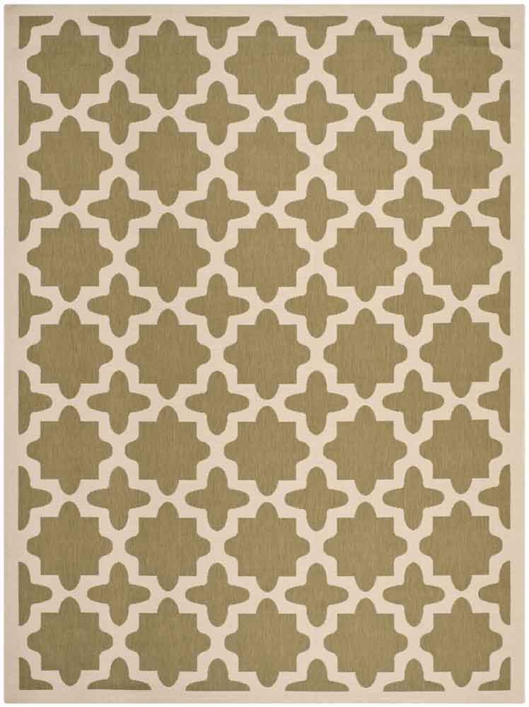  Safavieh Courtyard 6913 Indoor / Outdoor Rug - Blue / Beige - Bonton