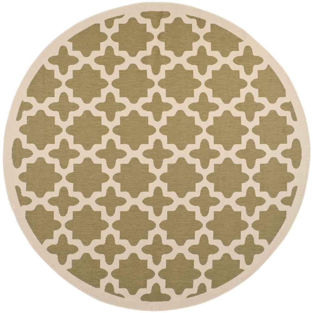  Safavieh Courtyard 6913 Indoor / Outdoor Rug - Anthracite / Beige - Bonton